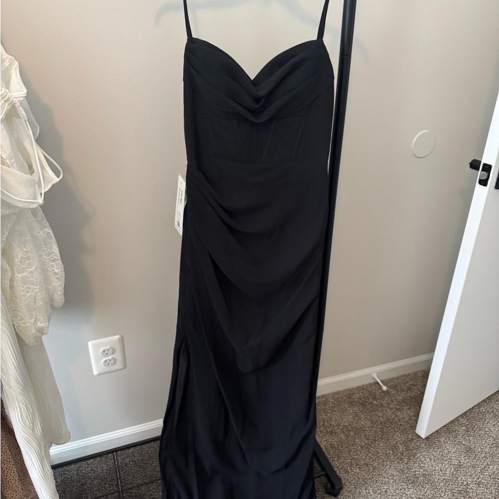 Azazie Black Maxi Dress